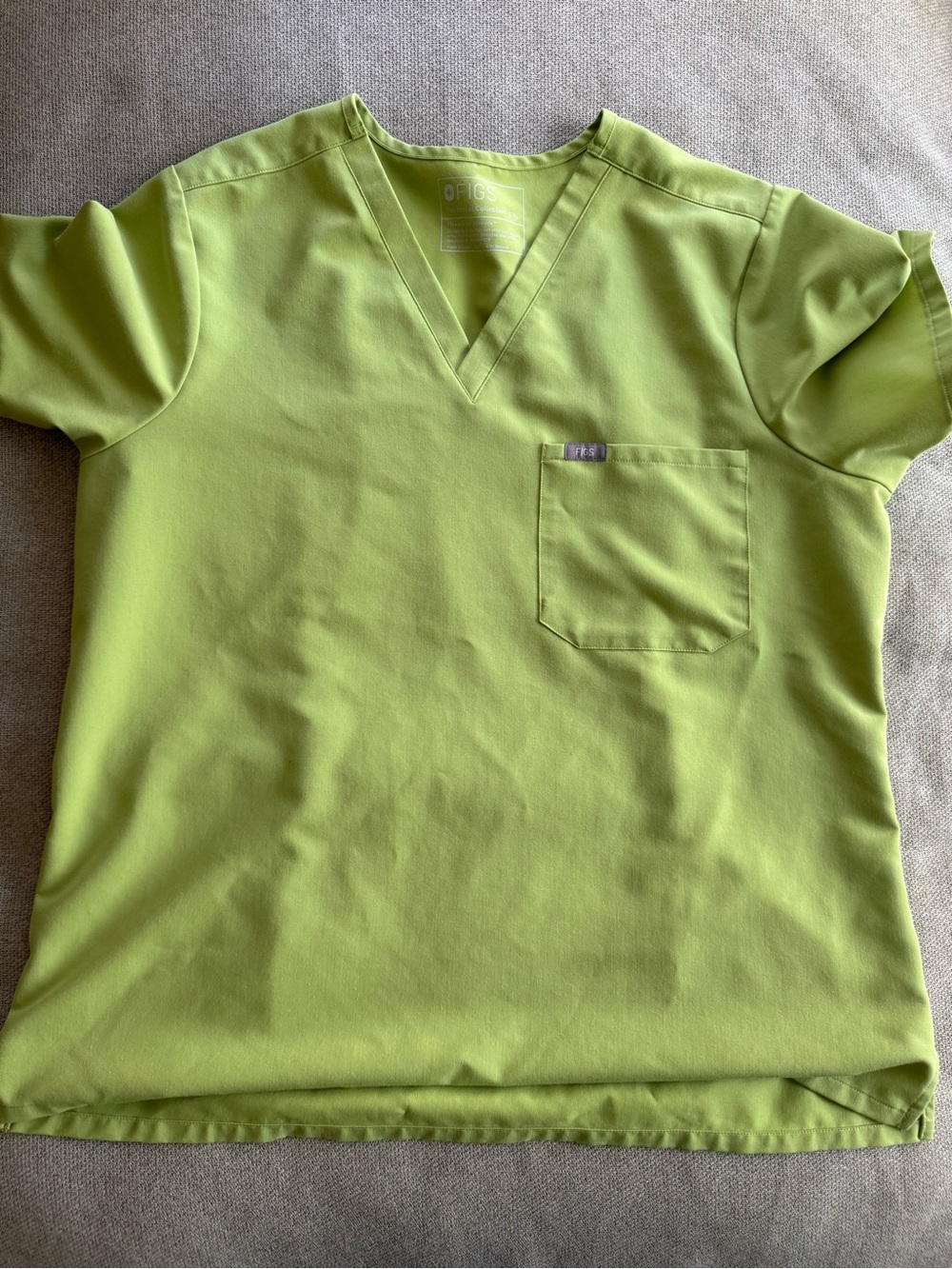 Figs Matcha catarina scrub top XL